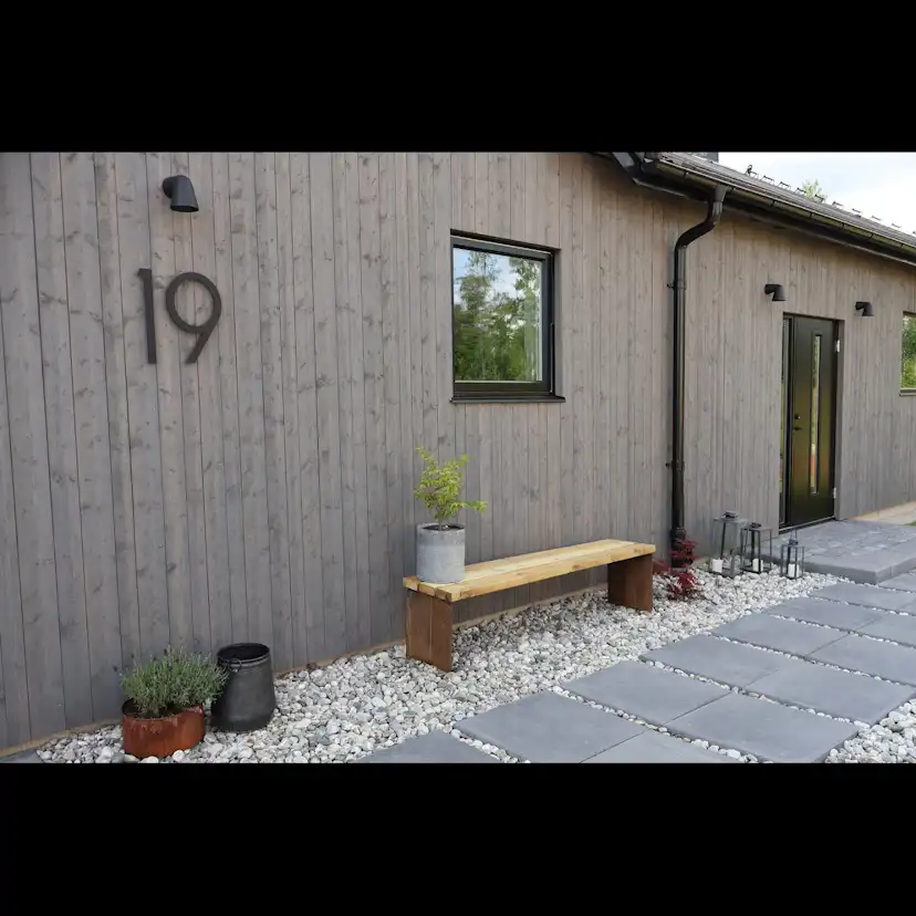 Parkbänk 2-pack bänkstativ corten Corten