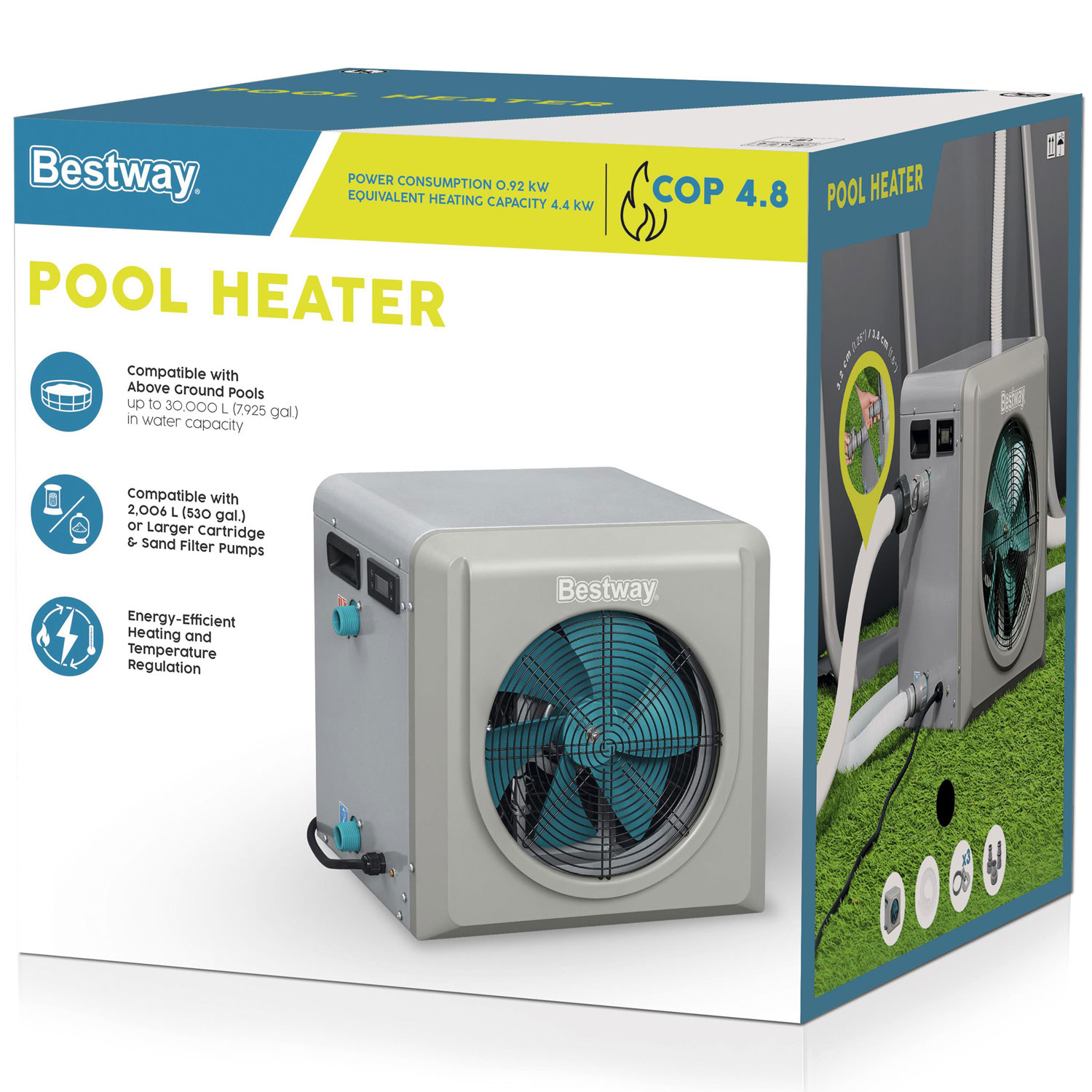 Poolvärmare Bestway 4000 W