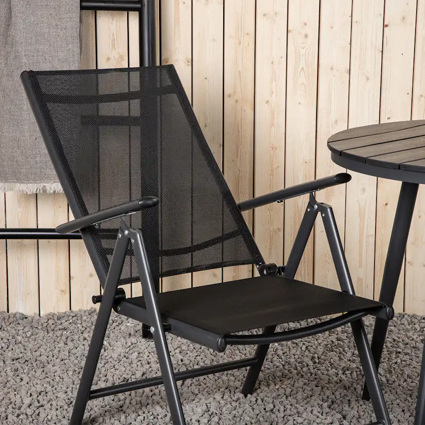 Matgrupp Venture Home Break Ø90 med 2 Break Positionsfåtöljer