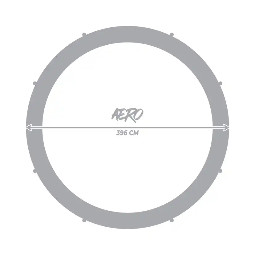 Studsmatta React Aero med Skyddsnät 3,96 m