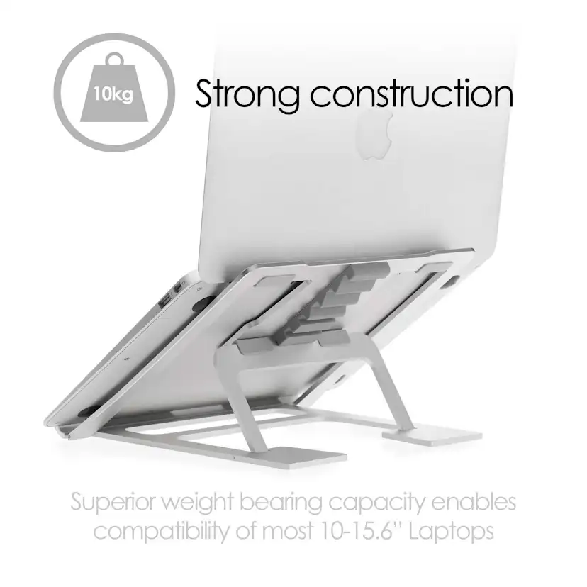 Laptopställ Desire2 Supreme Lite Portable 6 Olika Höjder Silver