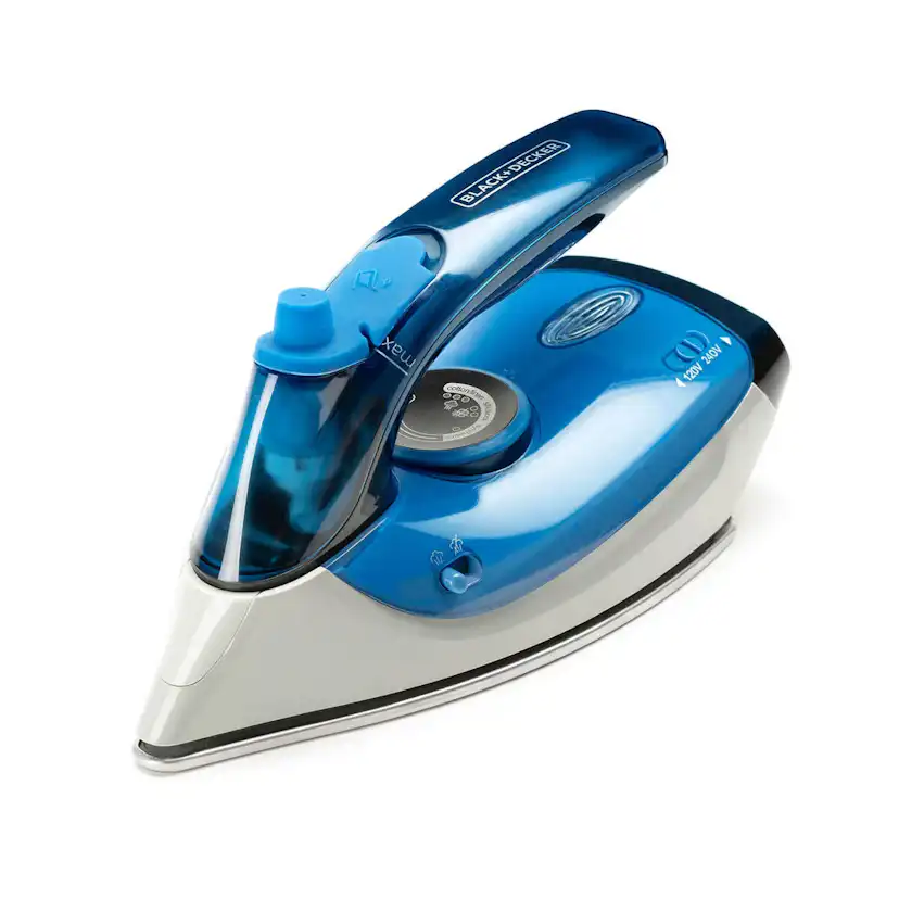 Rese Strykjärn BLACK+DECKER 1000W med Hopfällbart Handtag