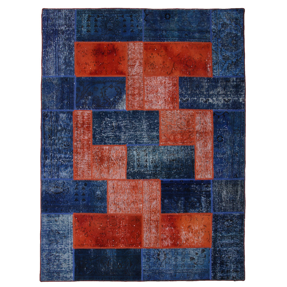 Persisk Patchworkmatta D-sign Handknuten 750772