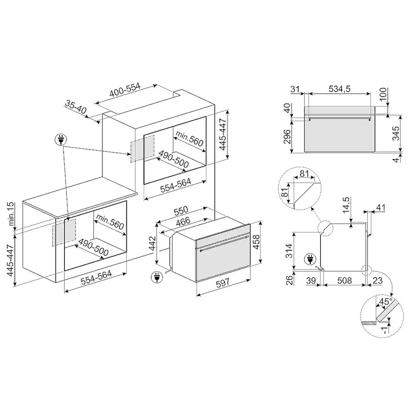 Kombimikro Smeg SO4302M1X