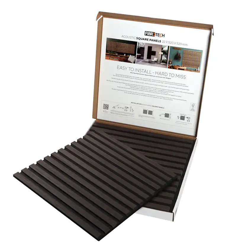 Akustikpanel SQUARE - Smoked oak 2st Rökt ek