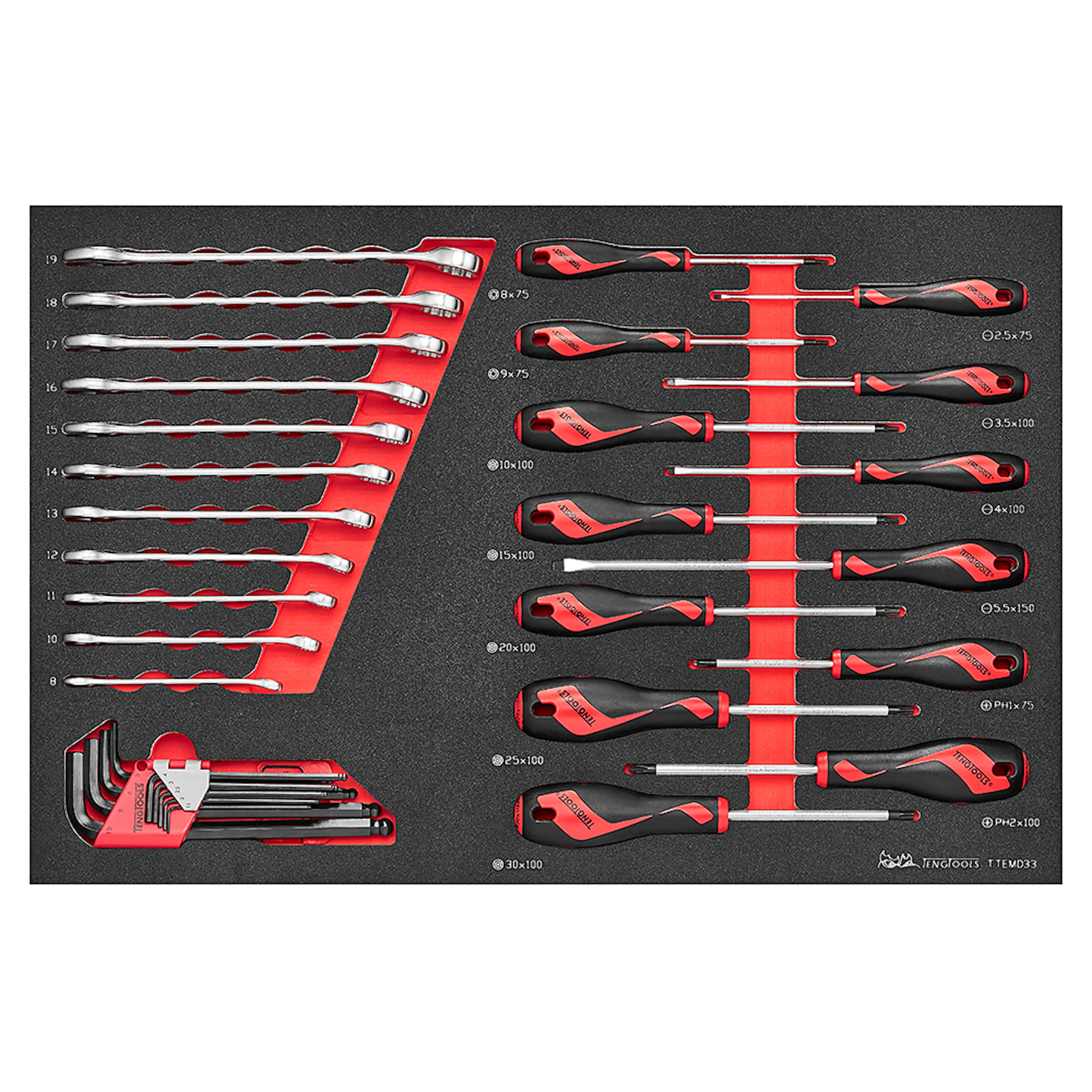 Verktygssats Teng Tools TTEMD33 33-delar
