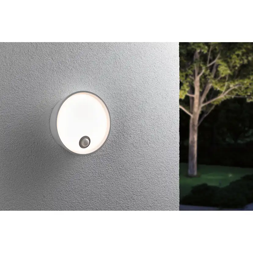 Fasadbelysning LED Paulmann Platomo Seawater Resistant IP44 230V Design: med Skymningsstyrd Rörelsedetektor, Färg: Vit