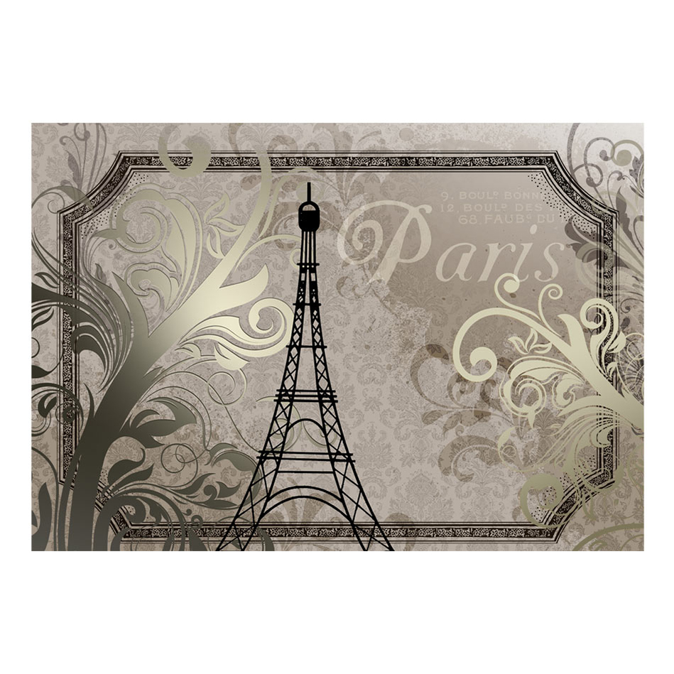 Vintage Paris - gold 400x280 Storlek: 400x280 cm