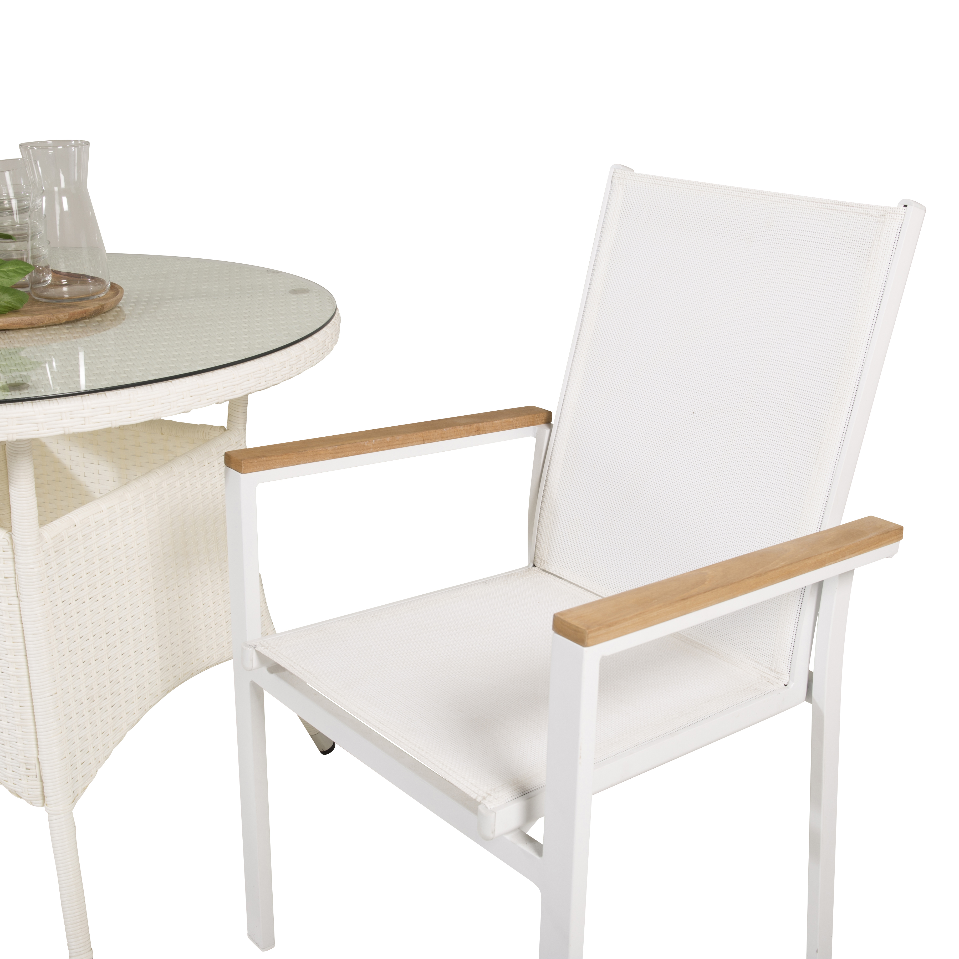 Matgrupp Venture Home Virda Ø 90 med 2 Thea Matstolar