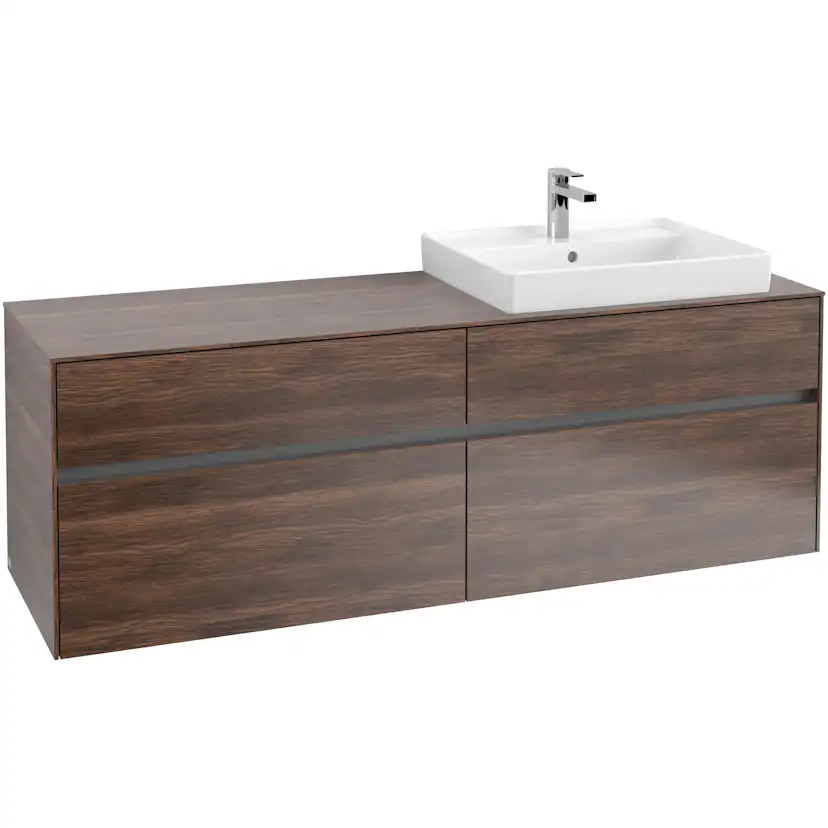 Tvättställsskåp Villeroy & Boch Collaro 160 cm med 4 Lådor för Ovanpåliggande Tvättställ