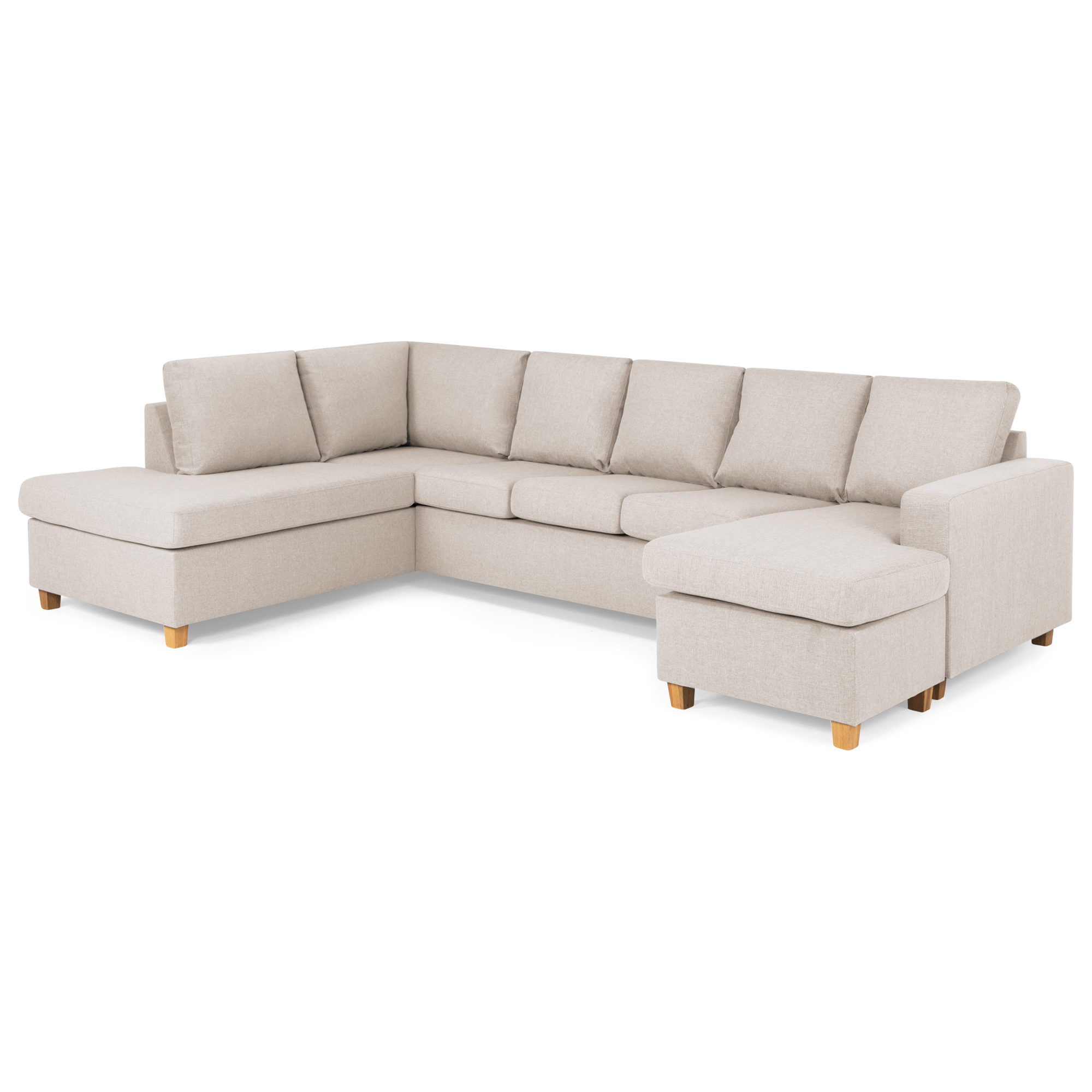 5-sitssoffa Basic Home Crazy U-formad med Divan och Schäslong XL 300 cm