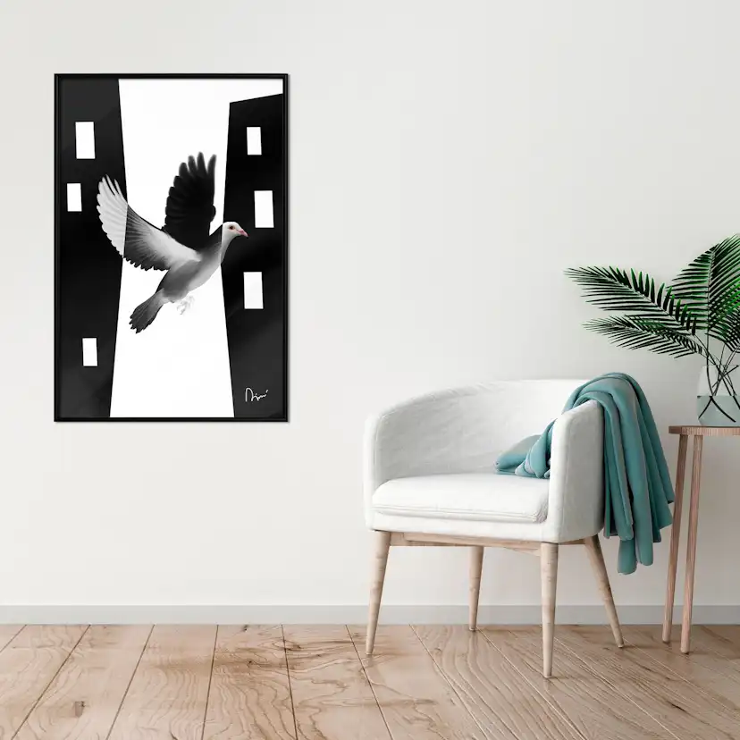 Poster Artgeist Affisch White Dove