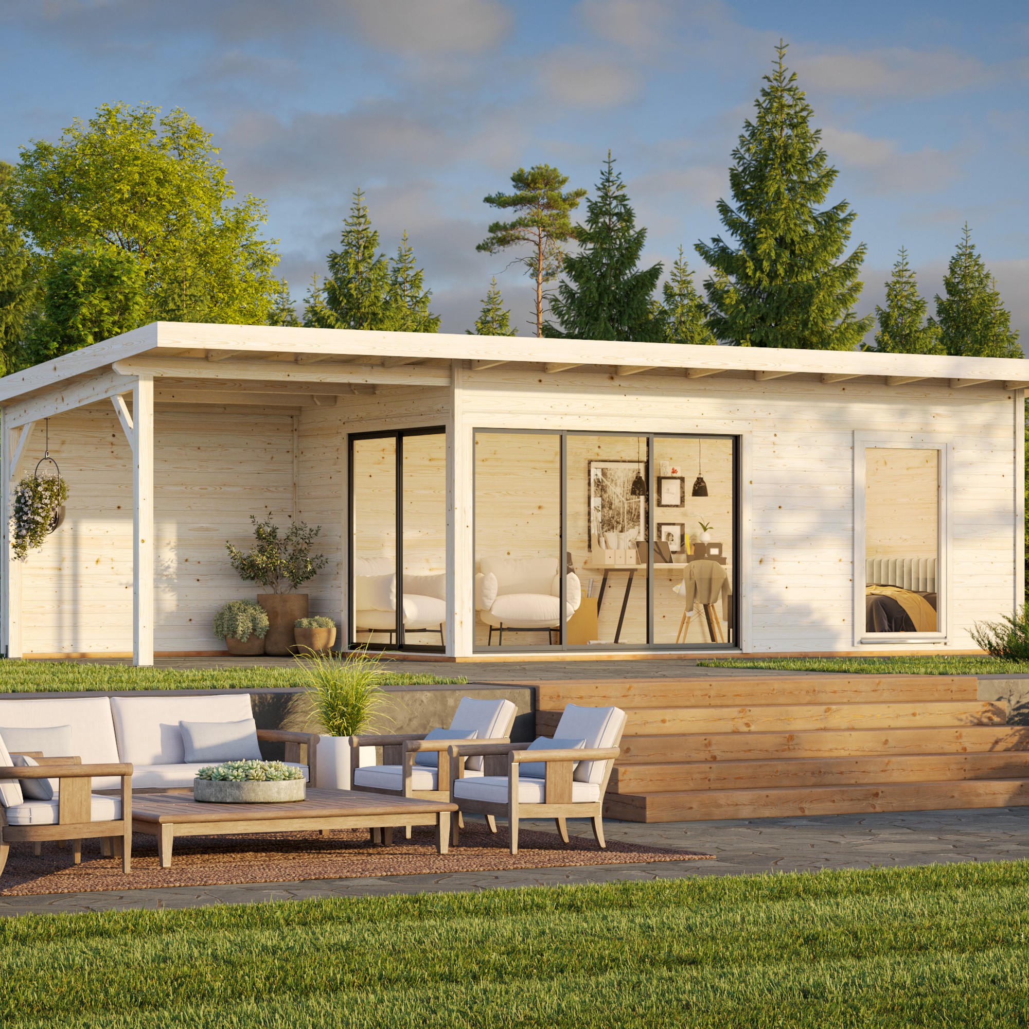 Stuga Palmako Andrea 26,2 m2 (inv. 17,1 m2)