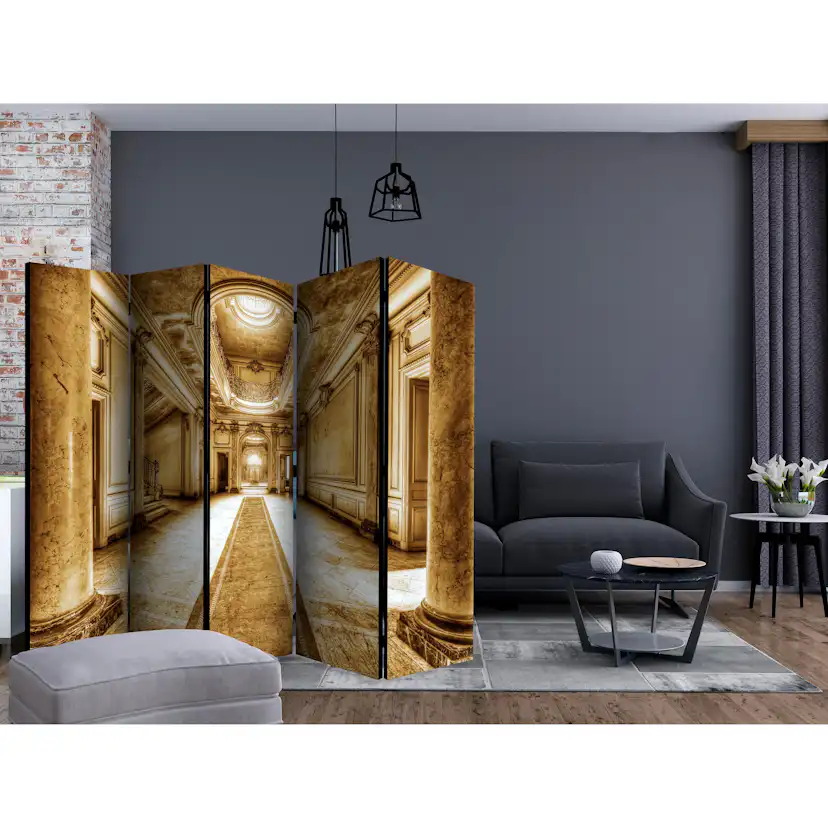 Rumsavdelare Skärmvägg Arkiio Mystery Marble Sepia II 225x172 cm