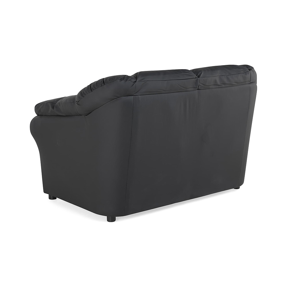 Salvador 2-sits Soffa Svart PU Svart