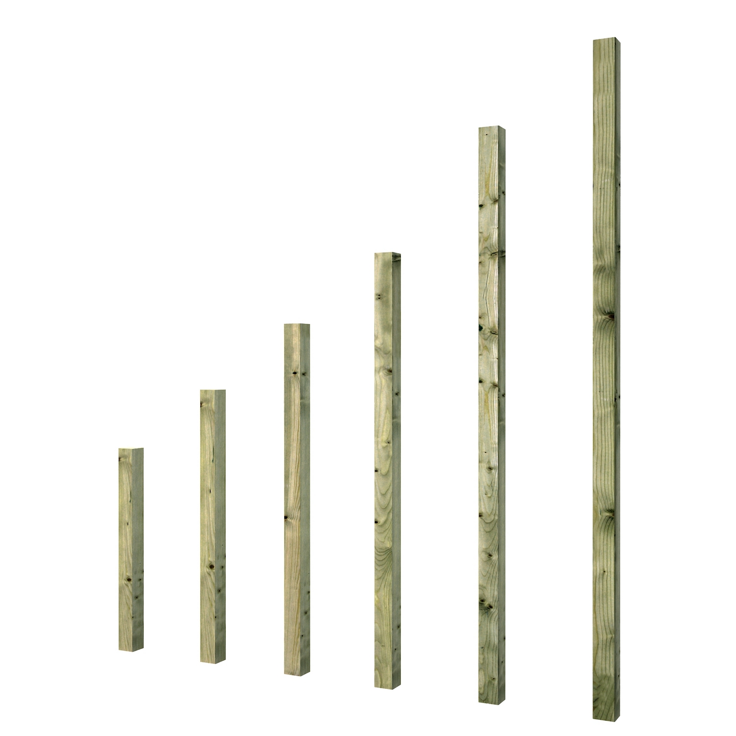 Stolpe Palmako Massivt Trä 70x70 mm