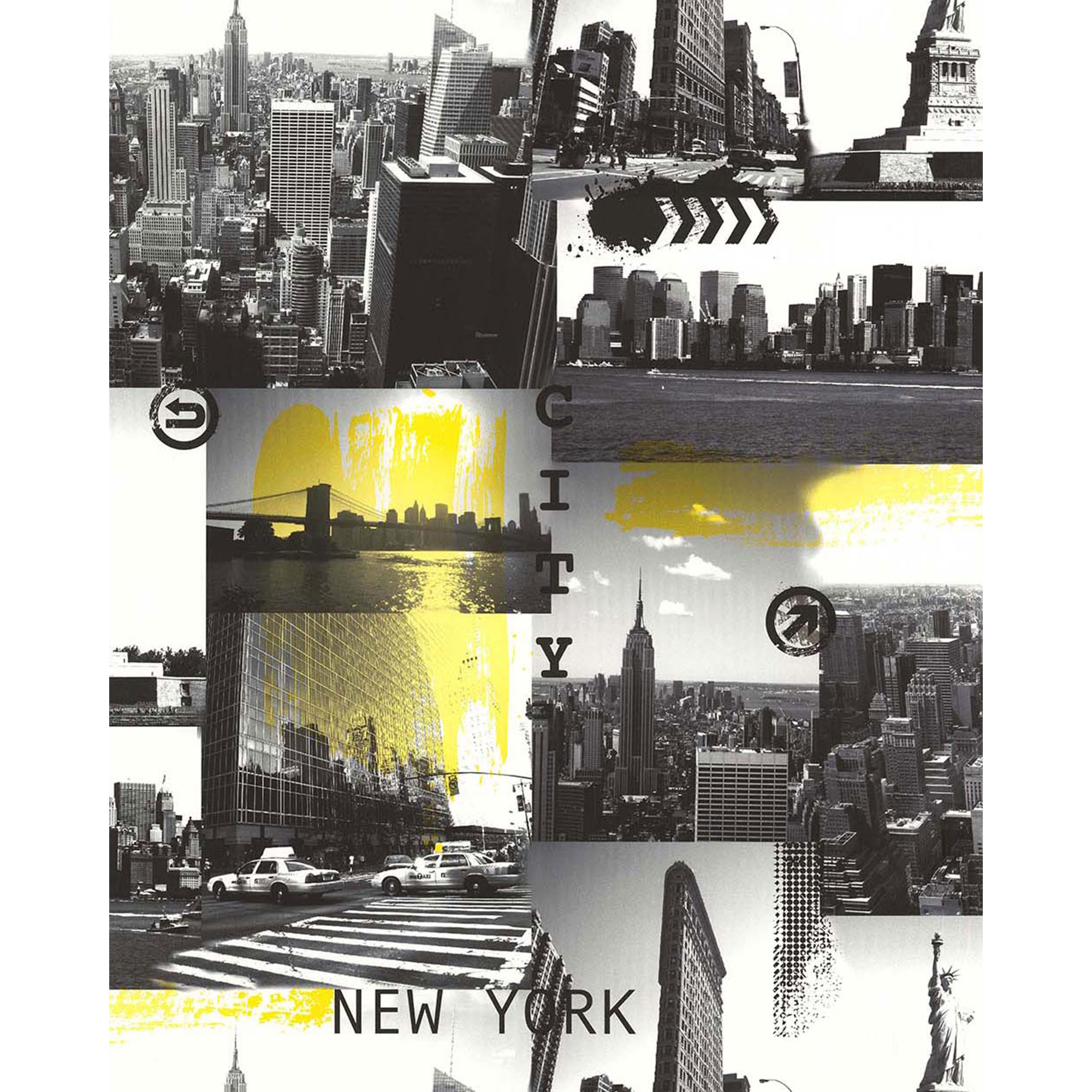 Tapet Lutéce New York City Jaune 51161502