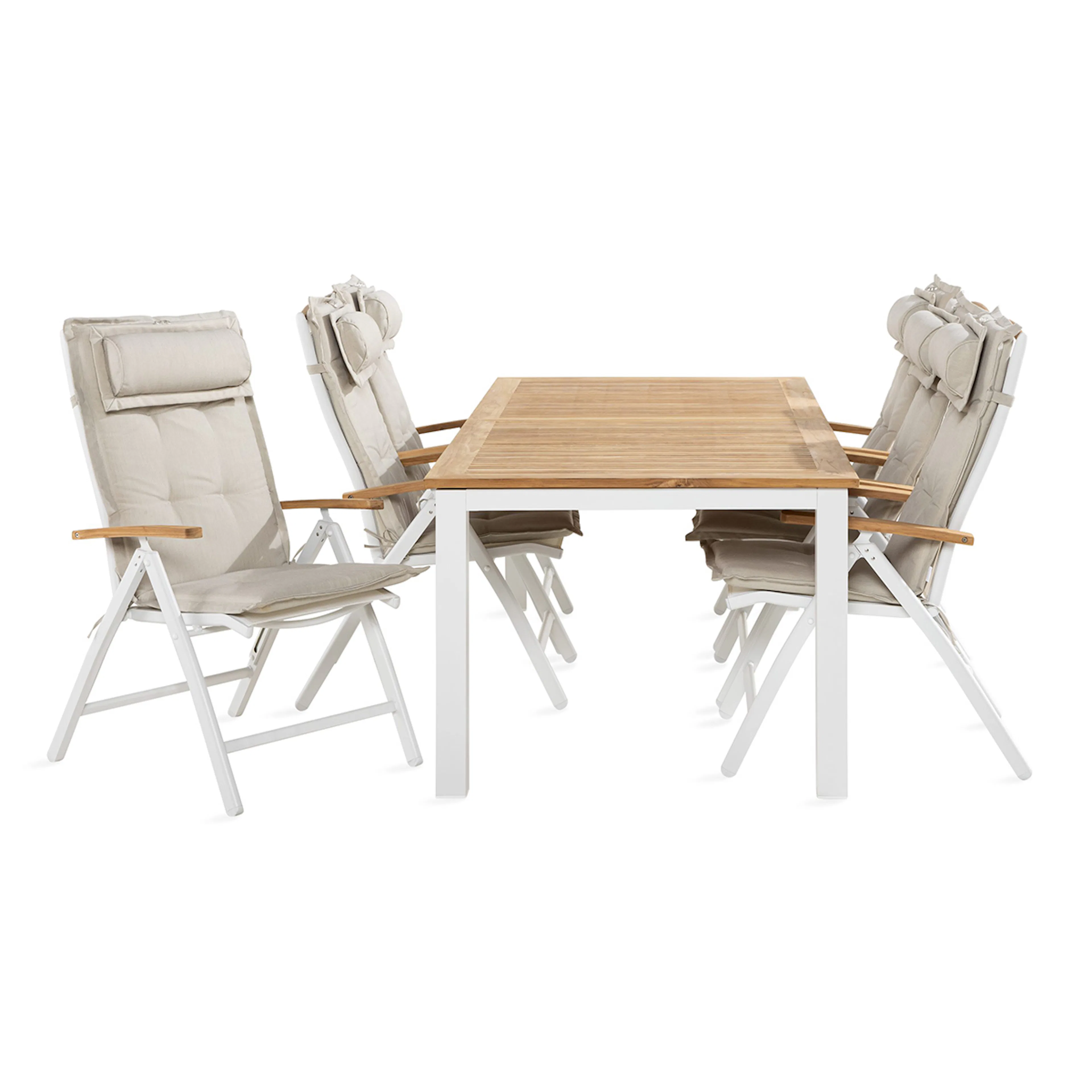 Las Vegas Matgrupp 100x220-280 + 6 Stolar m Dyna Off-white