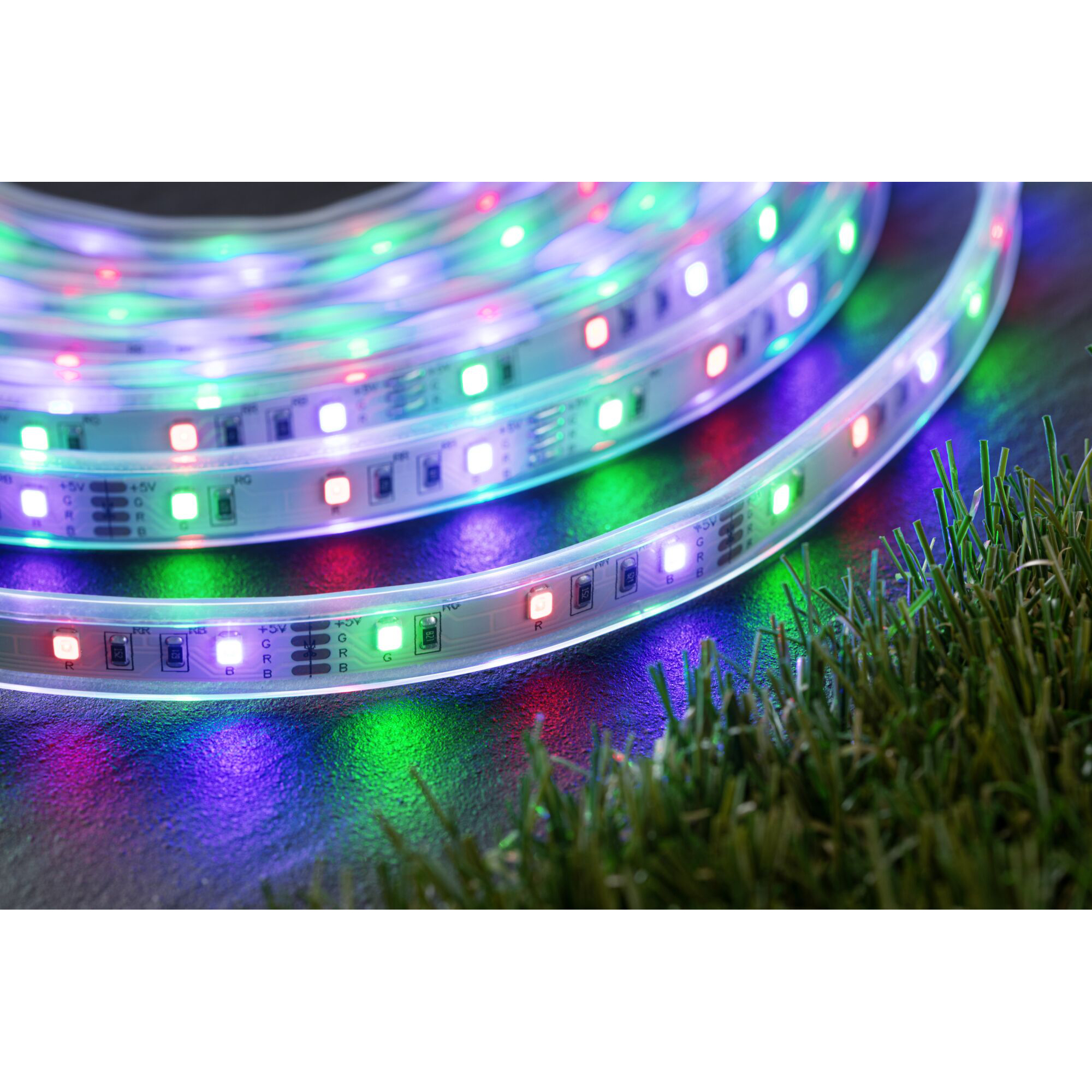 Solcellsljuslinga LED Paulmann MaxLED Ljusstrip inkl. Fjärrkontroll IP44 Ljus: RGB, Längd 5 m