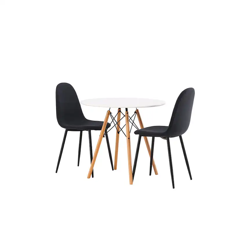 Matgrupp Venture Home Danburi Ø 60 cm med 2 Polar Stolar
