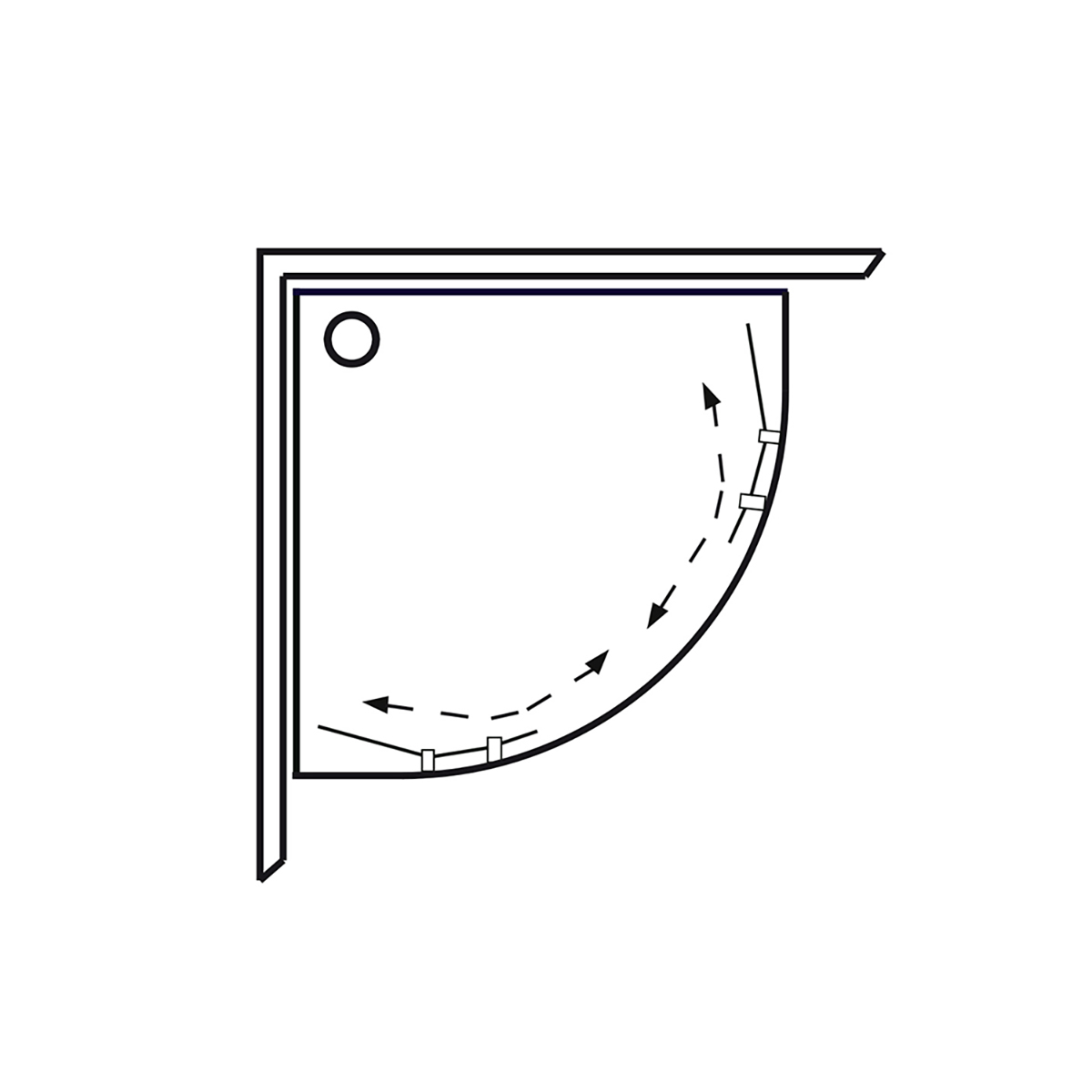 Duschkabin Hafa Polaris Round