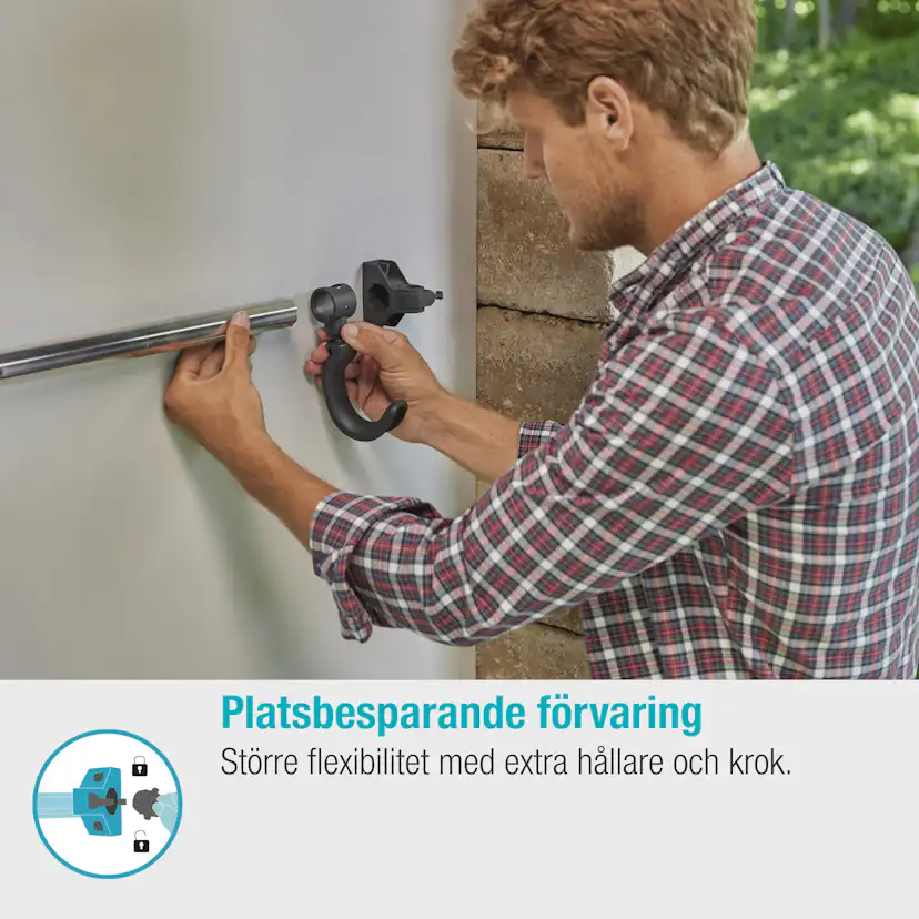 Redskapshållare Gardena Set Plus och Krok