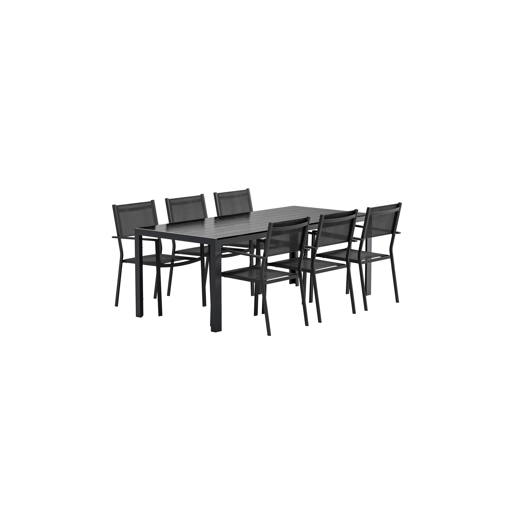 Matgrupp Utomhus Venture Home Break 90x205 cm med 6 st Copacabana Trädgårdsstolar
