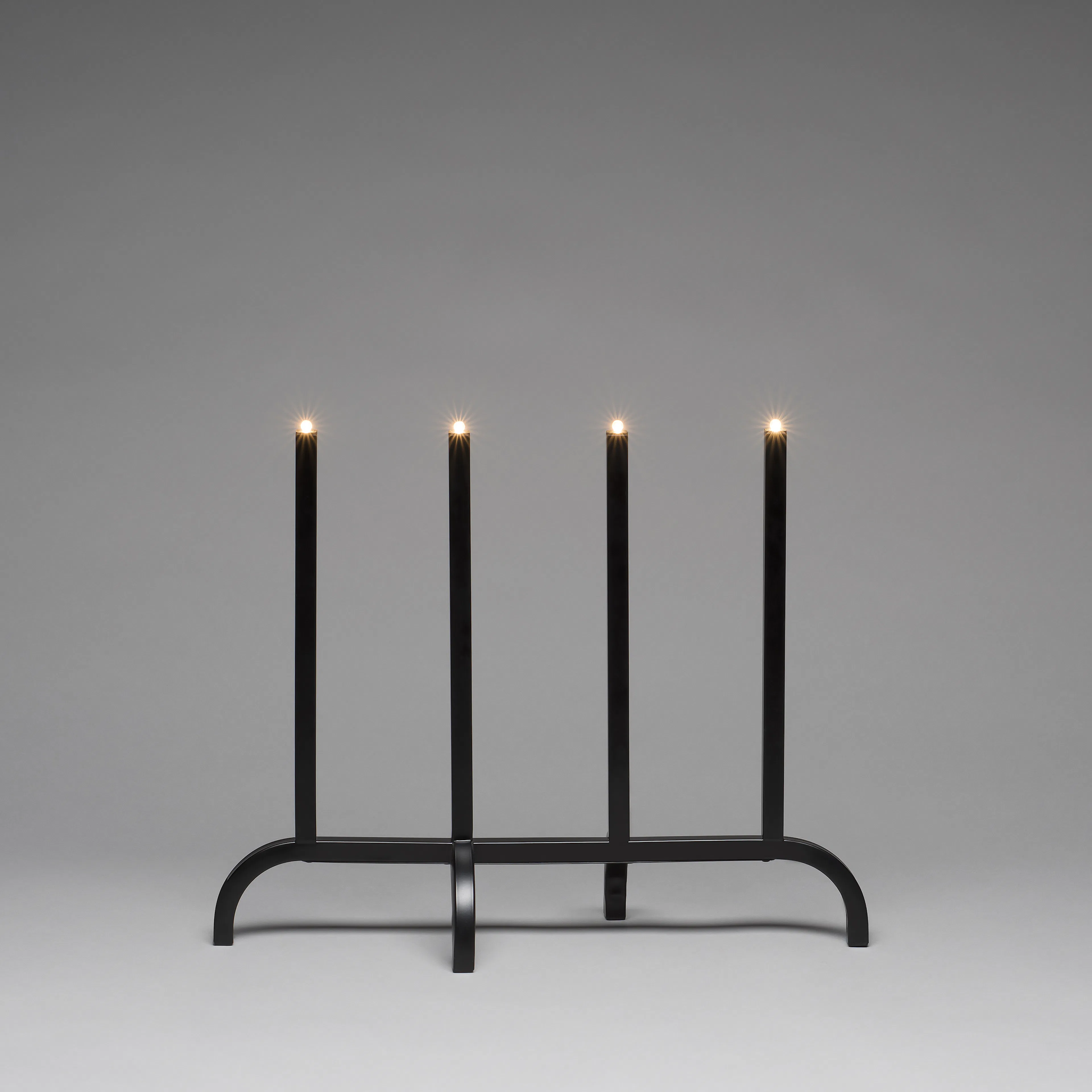 Adventsljusstake Gnosjö Konstsmide 4L Metall Svart