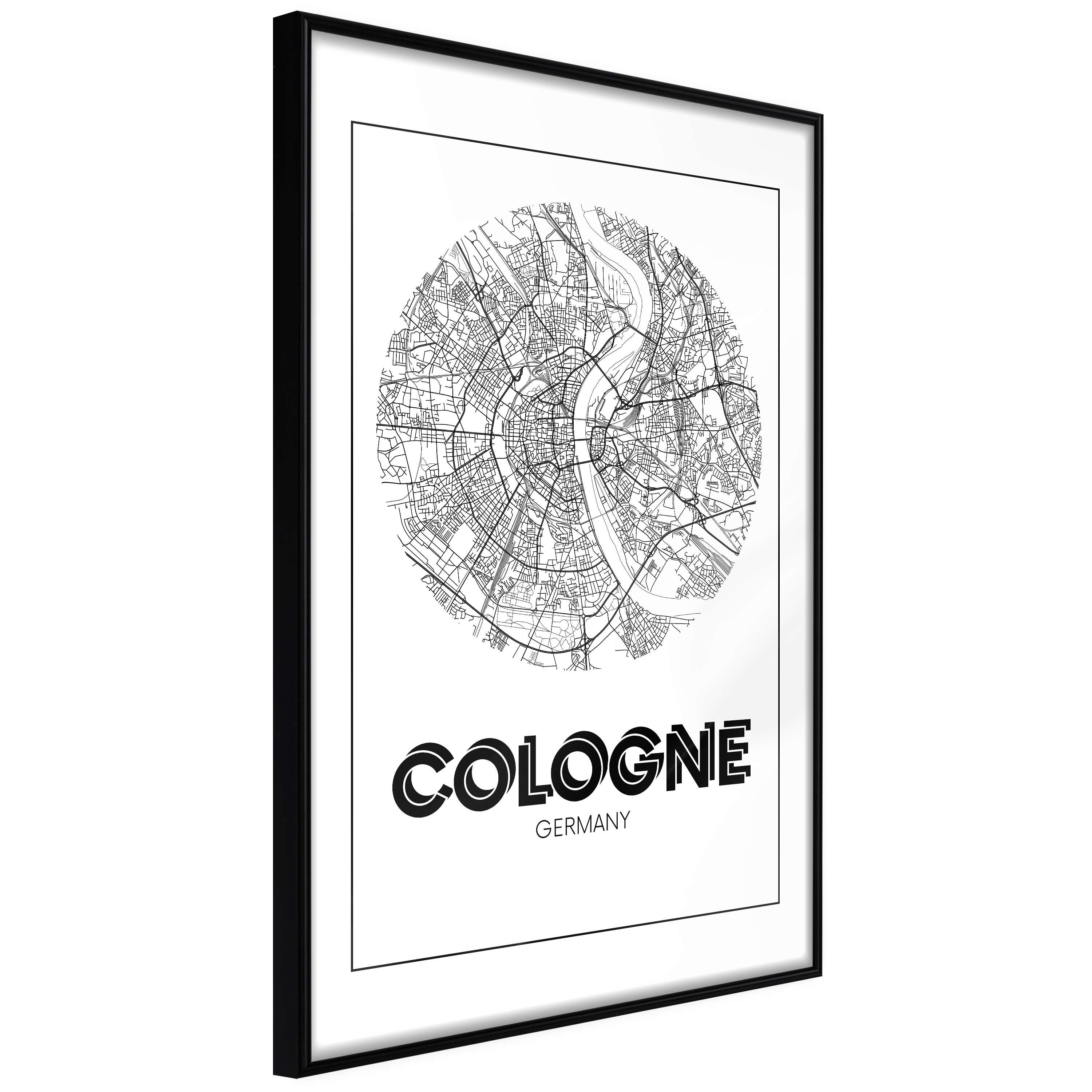 Affisch - Retro Cologne [Poster] 20x30 Svart ram, 20x30 cm