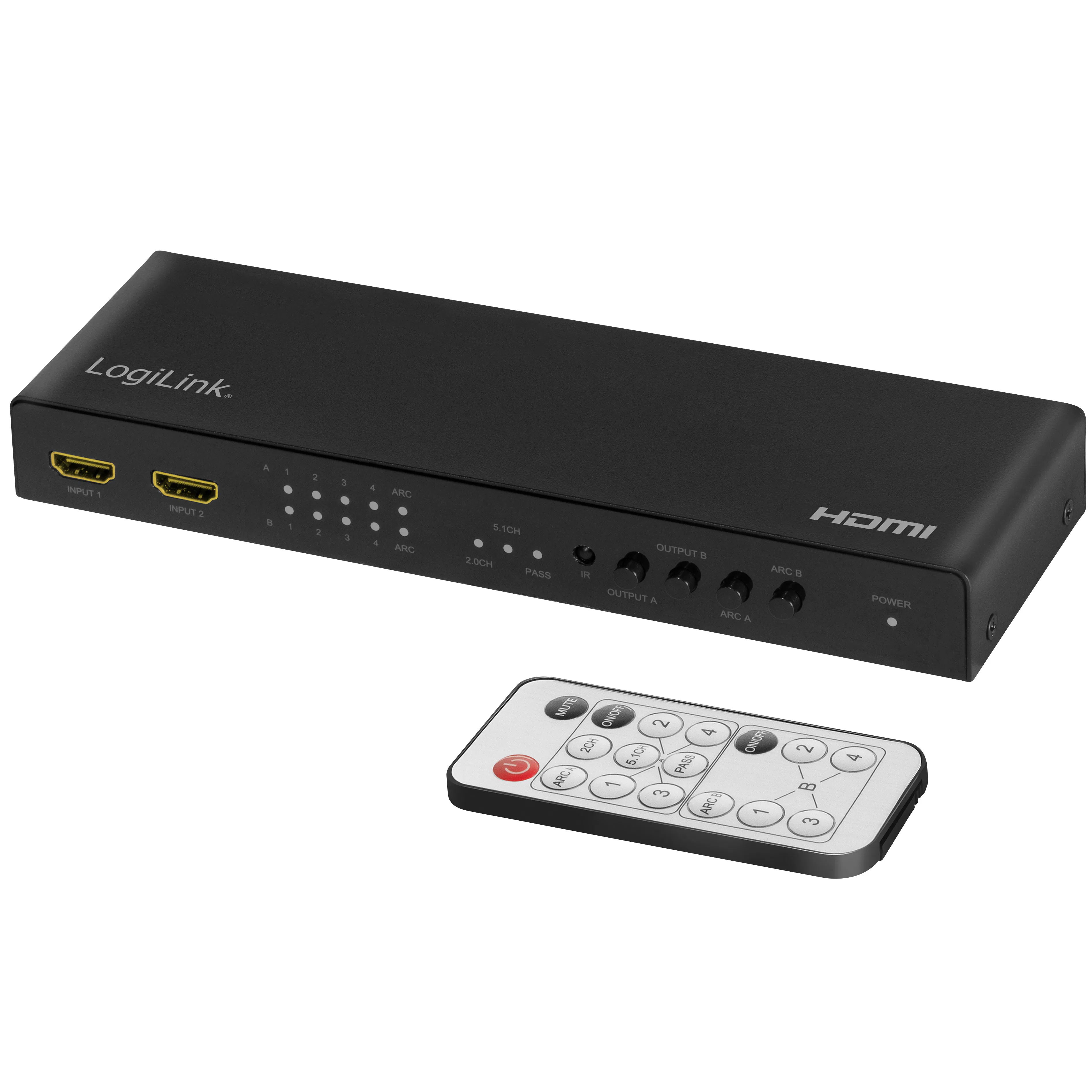 HDMI Matrix-switch LogiLink 4K/60Hz ARC HDCP HDR CEC