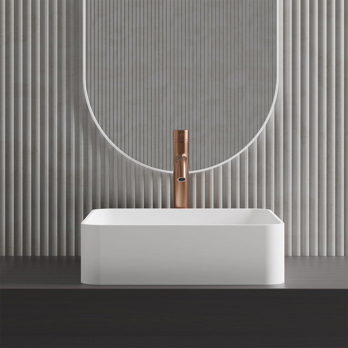 Tvättställsblandare Scandtap Steel Voyage High