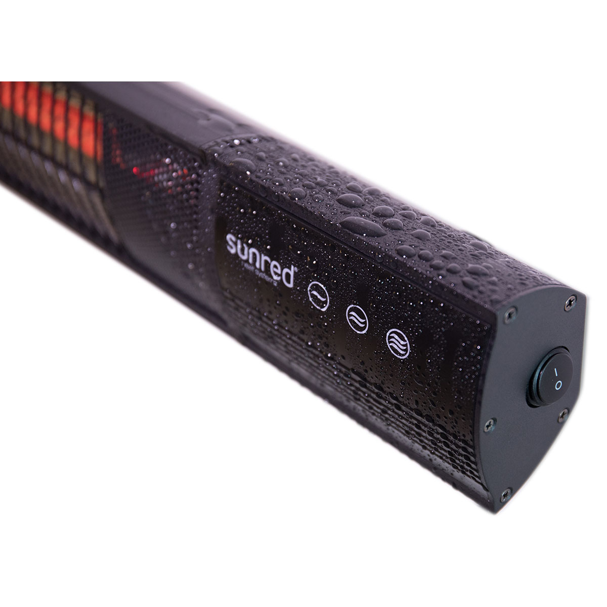 Infravärmare SunRed RD-DARK-25, Vägghängd Terrassvärmare med 2500 W Effekt