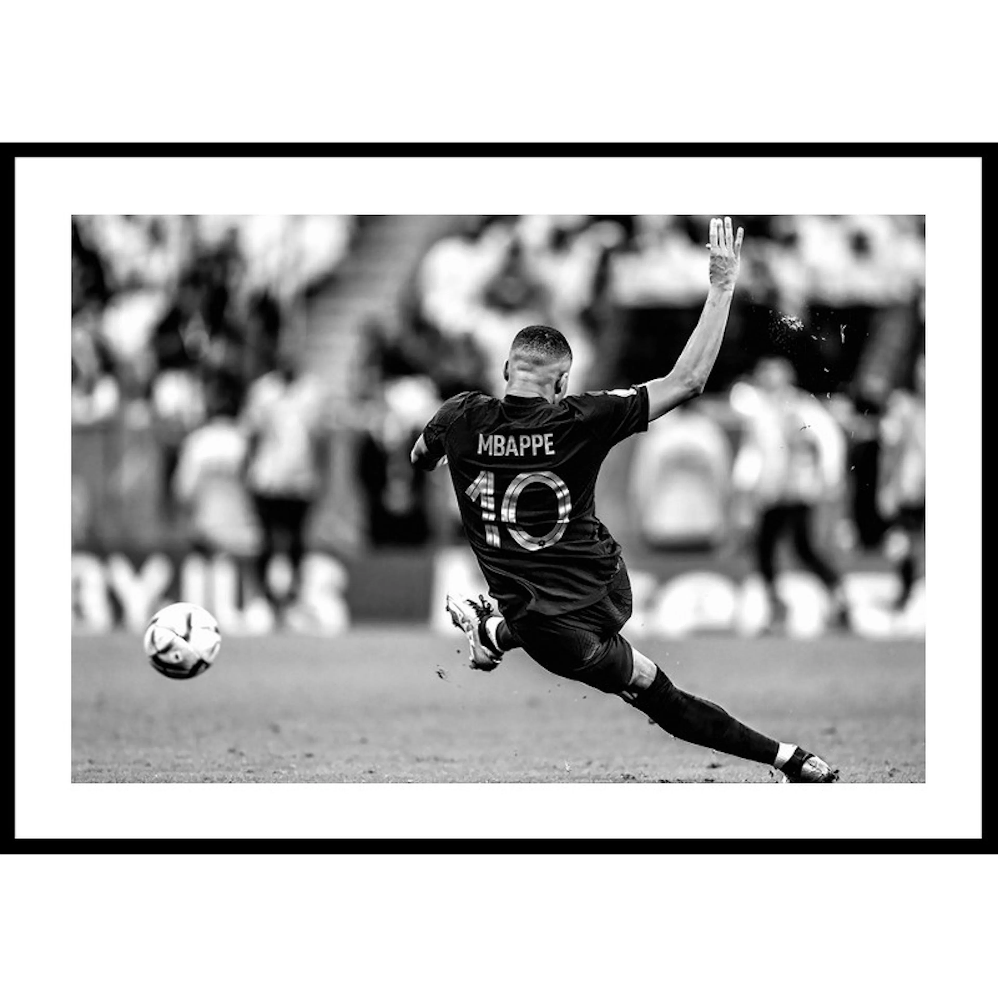 Kylian Mbappé World Cup 2022 B&W No1 30x40 30x40 cm