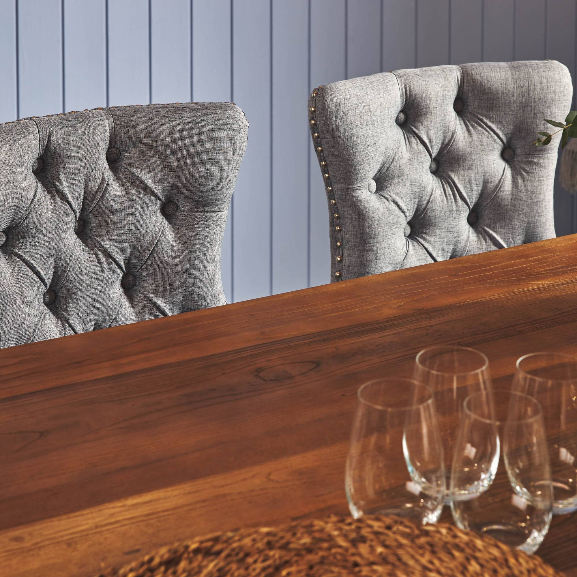 Matgrupp Bloomington Lyon Rektangulärt Matbord 200-290 cm Förlängningsbartt med 6 Bergviken Matstol