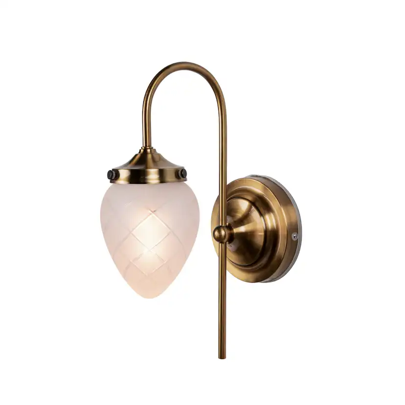 Vägglampa Globen Lighting Juni IP44 Slipad