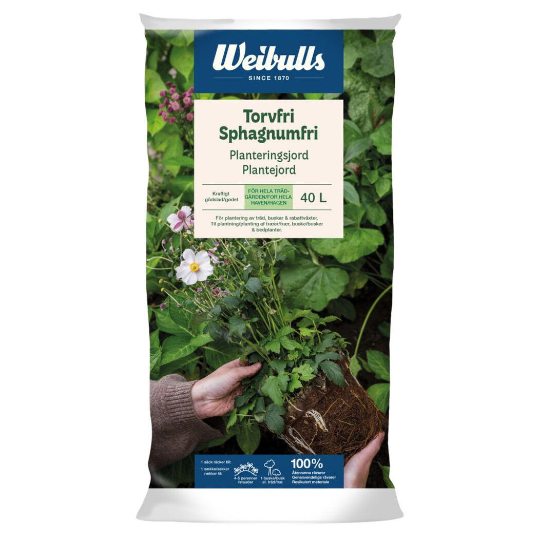 Planteringsjord Weibulls Torvfri 40 L