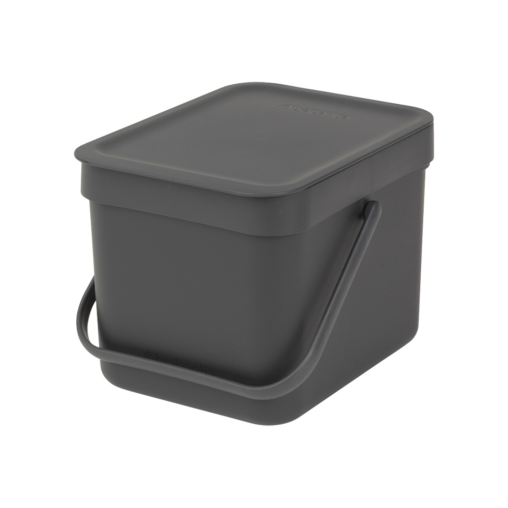 Papperskorg Brabantia SORT & GO 6 L Anthracite Färg: Anthracite, Volym: 6 l