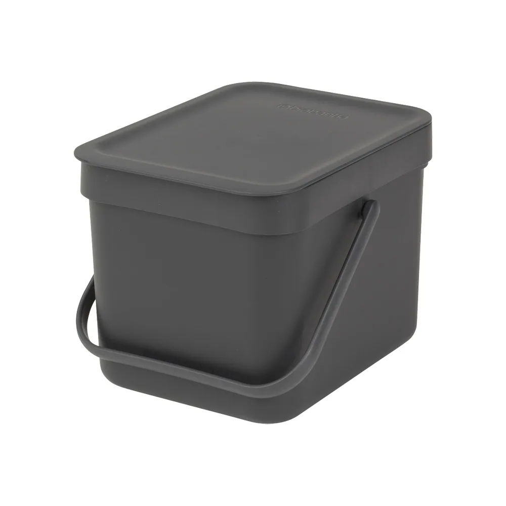 Papperskorg Brabantia SORT & GO 6 L Anthracite Färg: Anthracite, Volym: 6 l