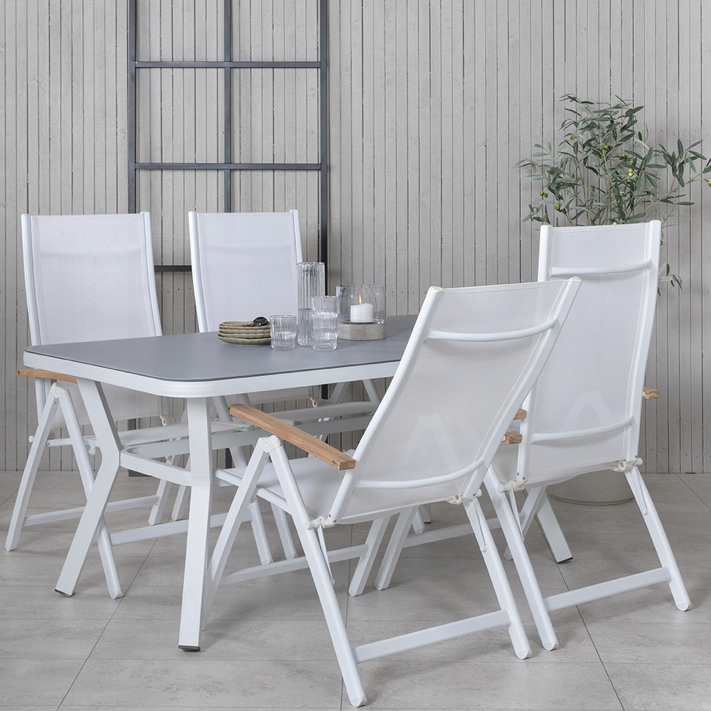 Matgrupp Venture Home Vyn med 4 Pandi Matstolar