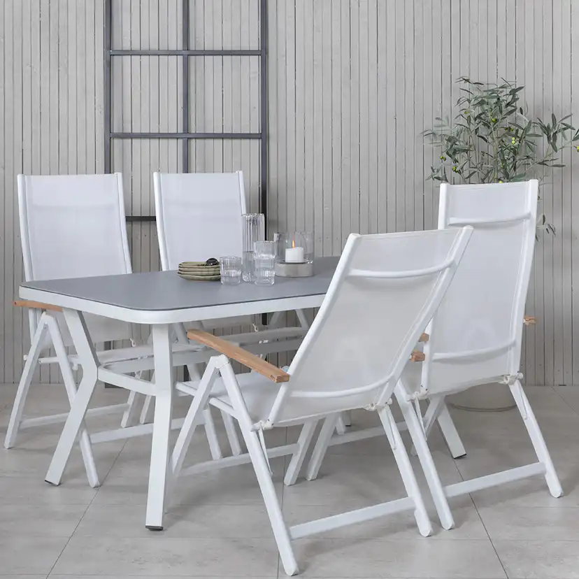 Matgrupp Venture Home Vyn med 4 Pandi Matstolar