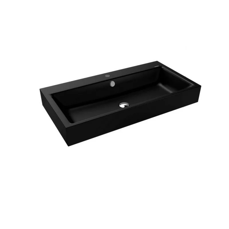 Tvättställ Vägghängd Puro Black Matt 100 Black Matt 100, Bredd: 900 mm, Blandarhål: Ja