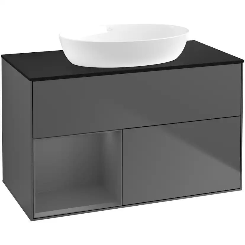 Tvättställsskåp Villeroy & Boch Finion med 2 Lådor Hylla och Bänkskiva för Fristående Tvättställ från Artis & Collaro