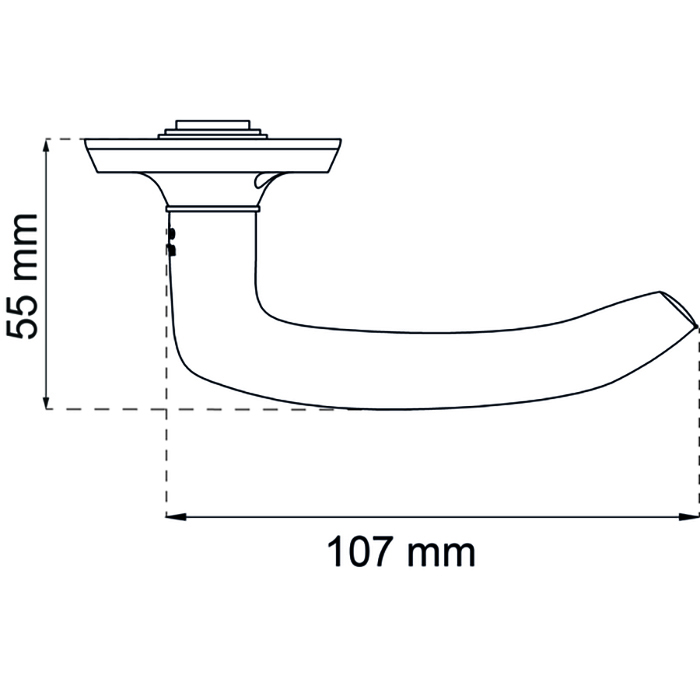 Ytterdörrhandtag Habo A6696 Clean