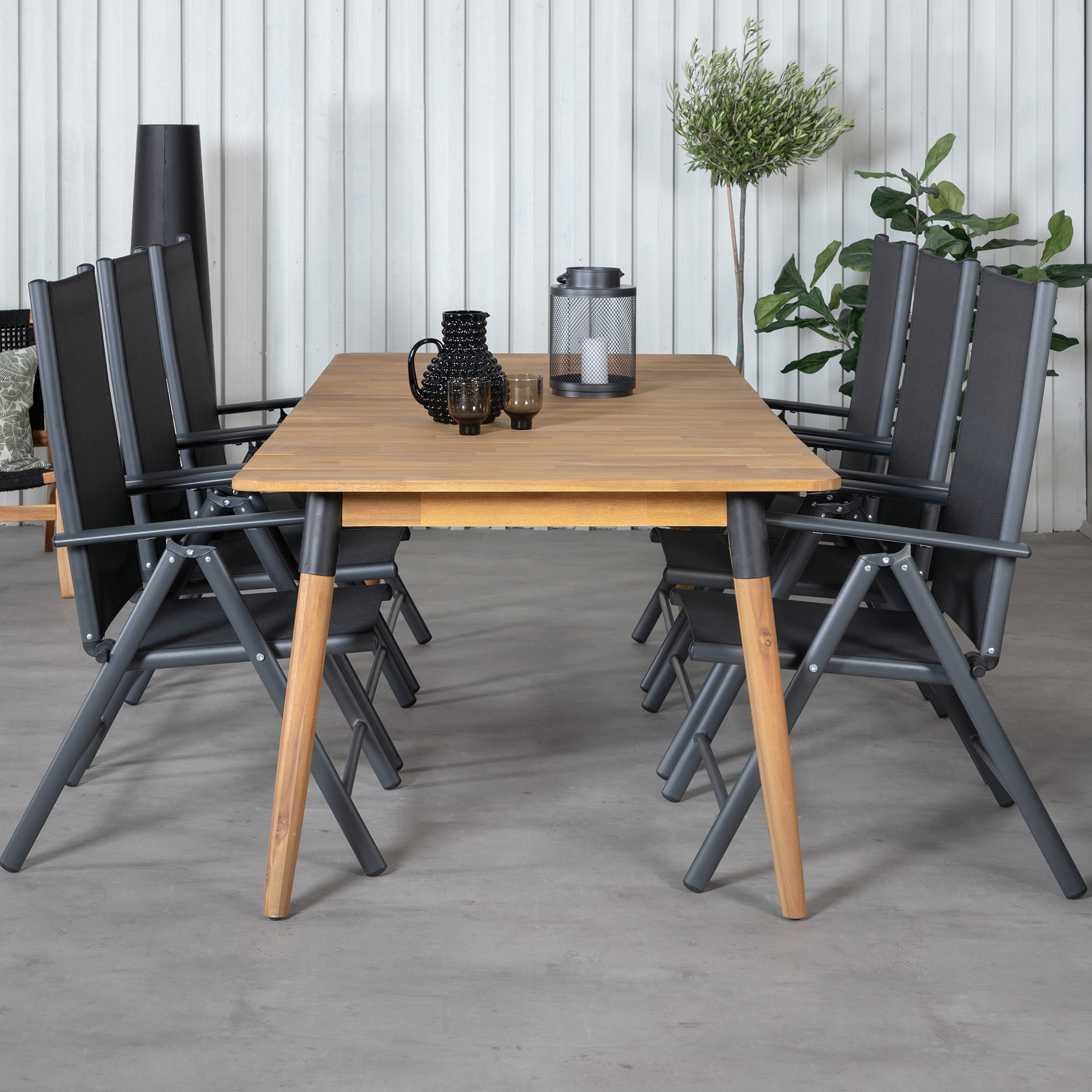 Matgrupp Venture Home Julle med 6 Bend Matstolar