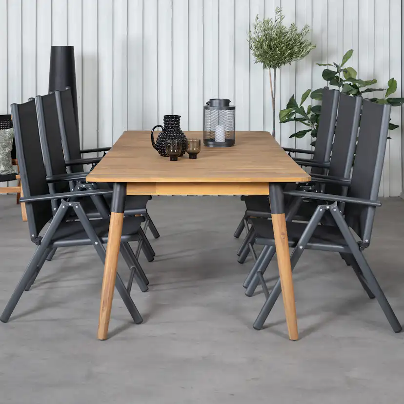 Matgrupp Venture Home Julle med 6 Bend Matstolar