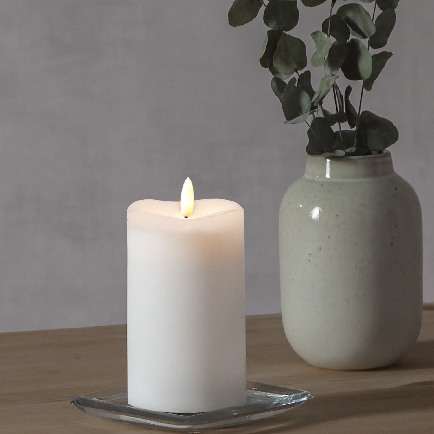 Blockljus Star Trading Flamme LED 140 mm Batteriljus