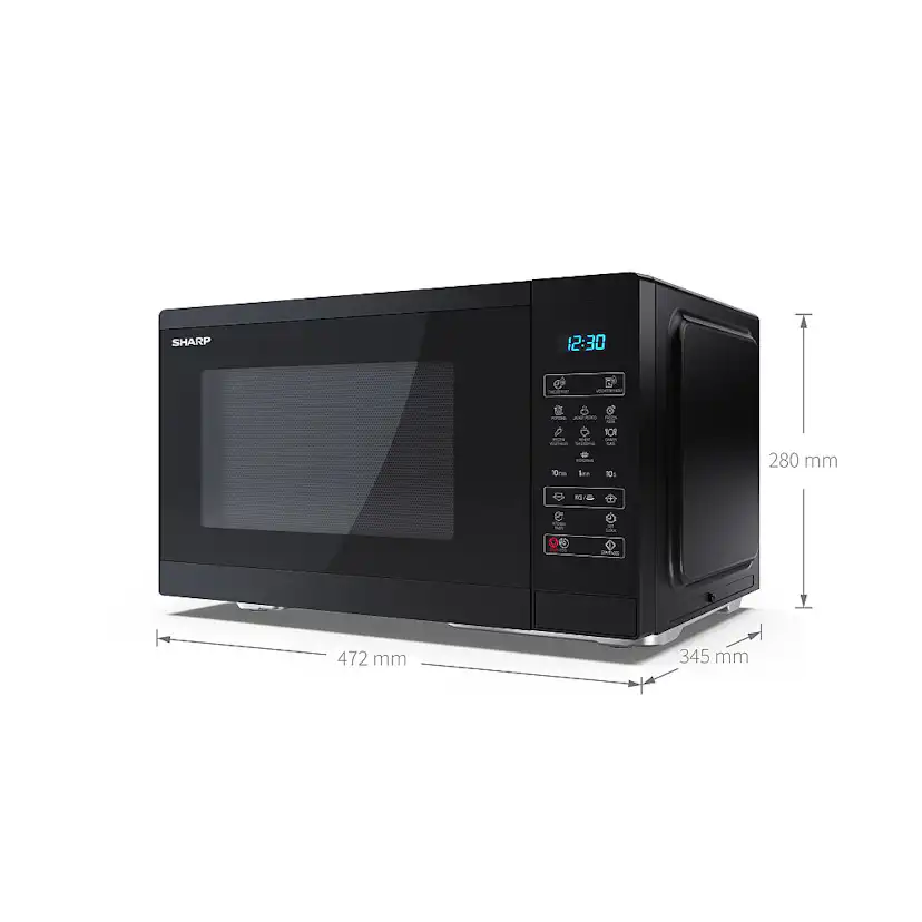 Fristående Mikrovågsugn Sharp YC-MS252AE-B