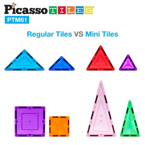 Magnetplattor Picasso Tiles 61 bitar Mini