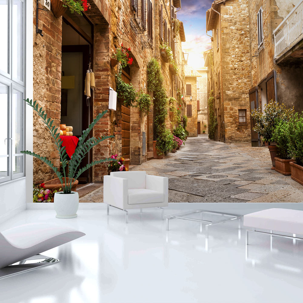 Fototapet Arkiio Colourful Street In Tuscany