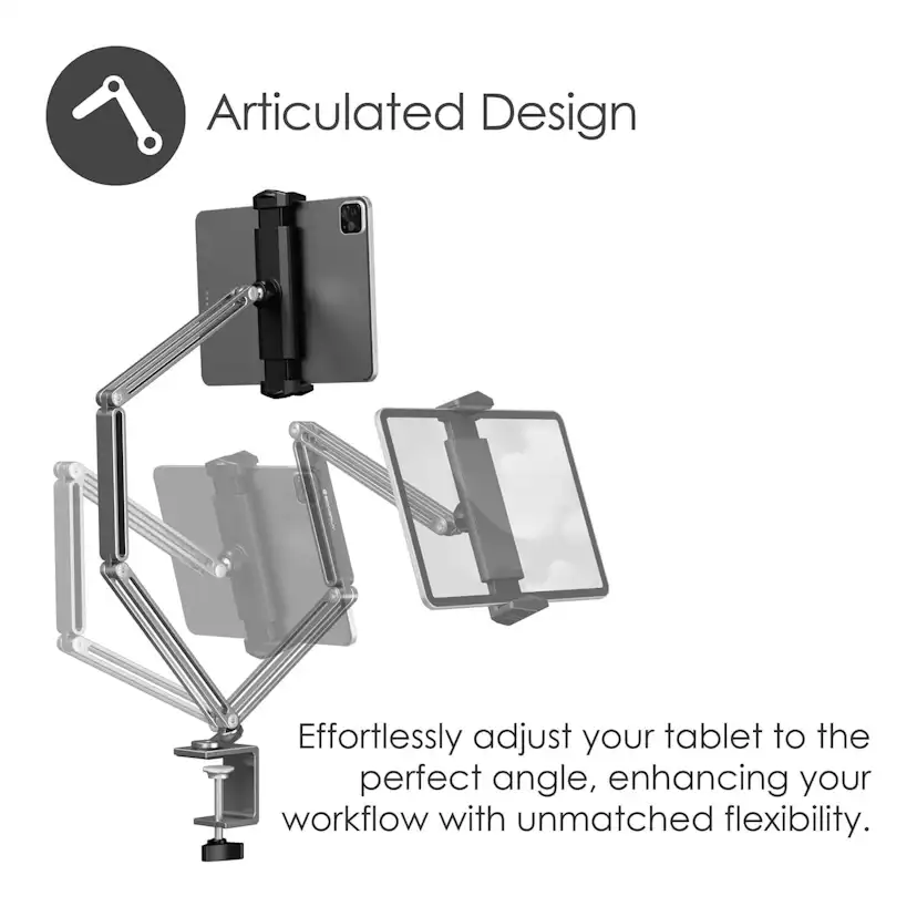 Flex Desire2 Arm Tablet-fäste för 12,9" Silver